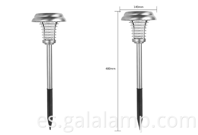 Lámpara de asesino de mosquitos solares ecológicos con tecnología LED
